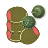 THE MARTINI ZASHPACK: Set de 4 Cocteleras en Forma de Aceituna y 2 Mini-Bowls en Forma de Repollo Verde