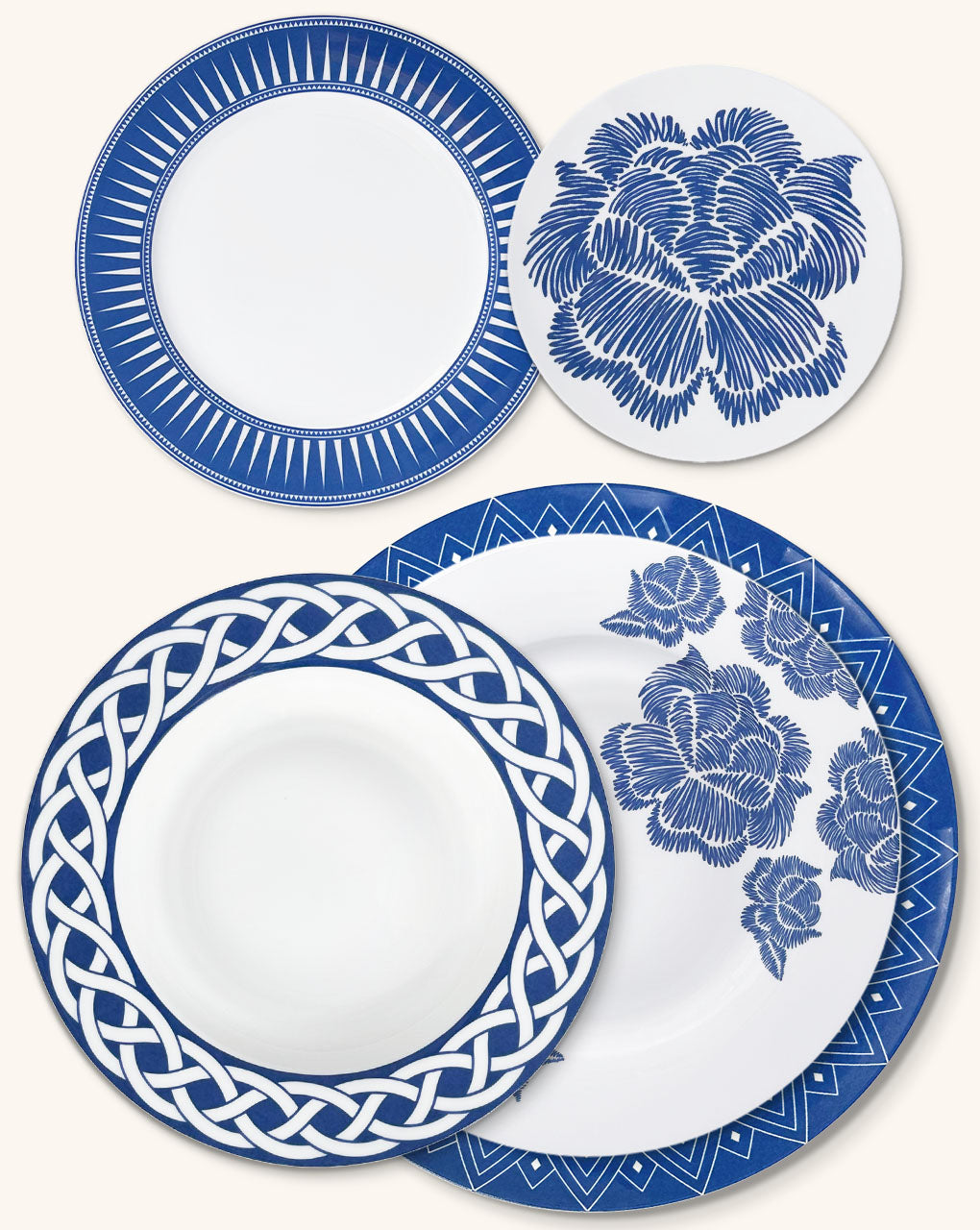 Set Completo Vajilla Identidad en color Azul