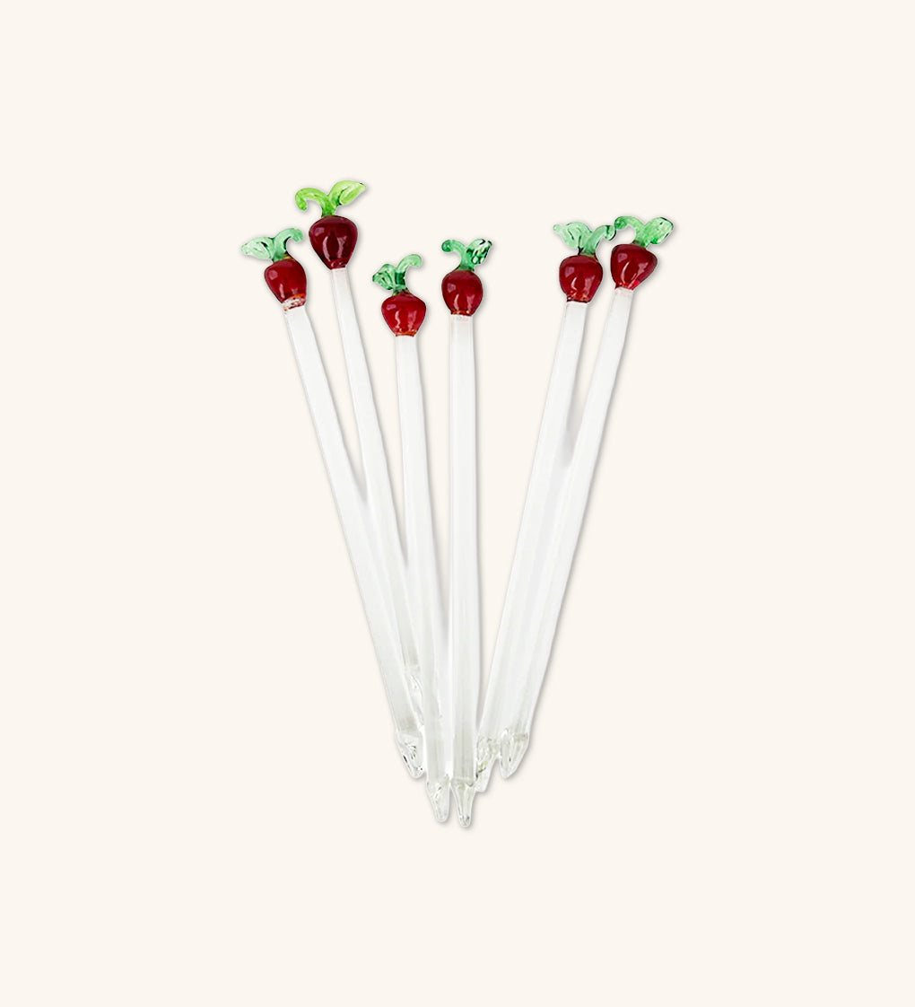 Set de 6 Pinchos Artesanales de Manzana