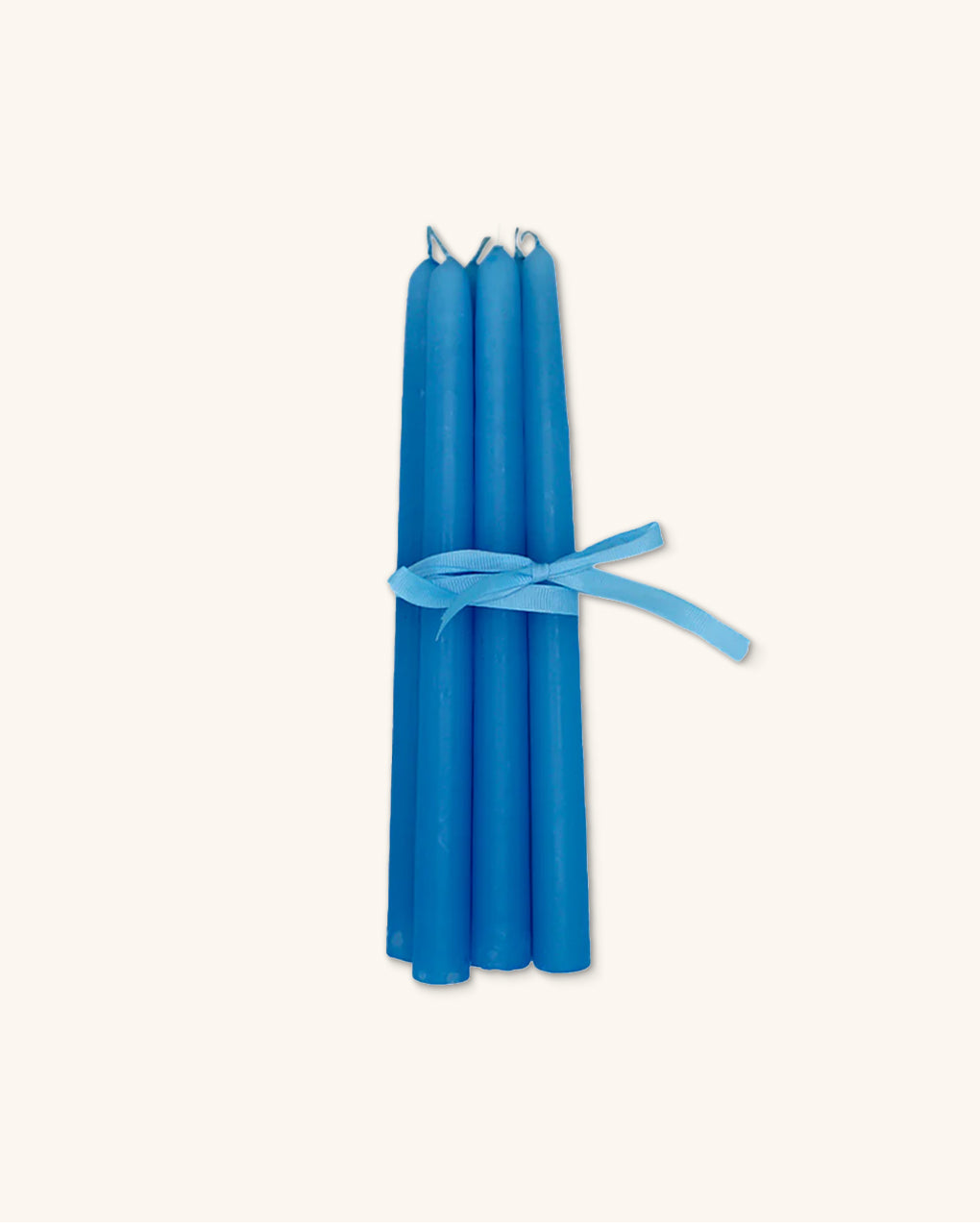 Set de 6 Velas Artesanales Azul Cielo