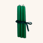 Set de 6 Velas Artesanales Verde Bosque