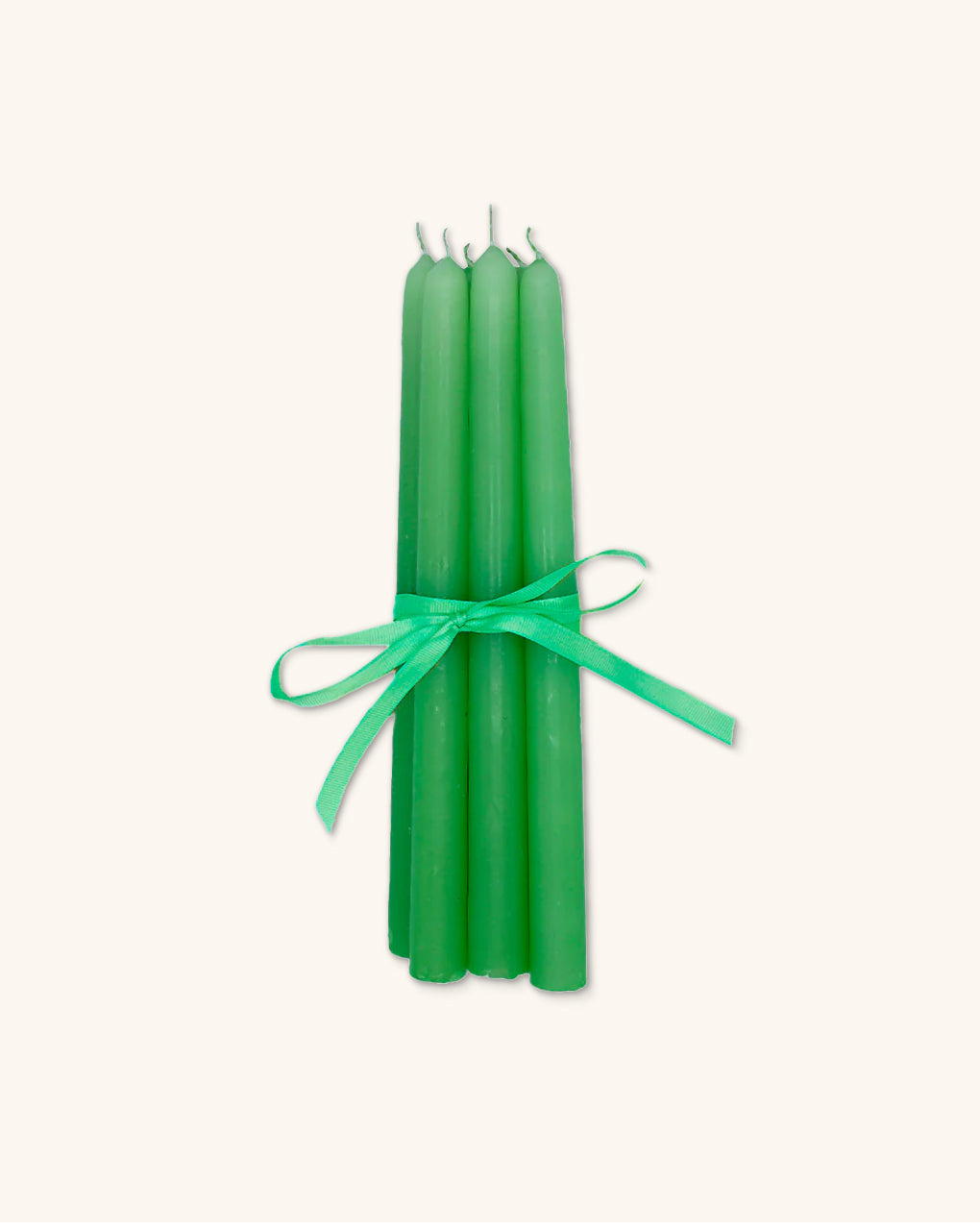 Set de 6 Velas Artesanales Verde Manzana