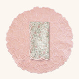 Set de Mantelería con Individual Hortensia Rosa y Servilleta Big Daisy Florecitas Rosa