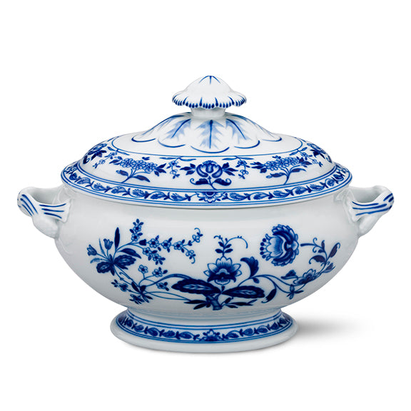 Sopera con tapa de porcelana estilo Compañía de Indias, línea Margao de Vista Alegre