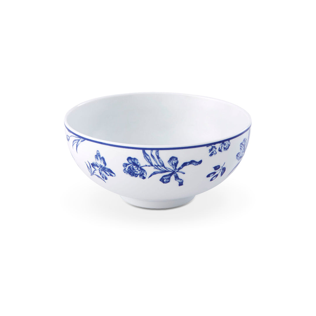 Bowl de Sopa de porcelana blanca con detalles florales en azul, colección Chintz de Vista Alegre