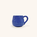 Taza de Repollo Azul Cobalto. Set de 4