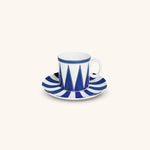 Tazas Espresso con Plato Identidad Azul.
