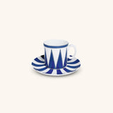 Tazas Espresso con Plato Identidad Azul.