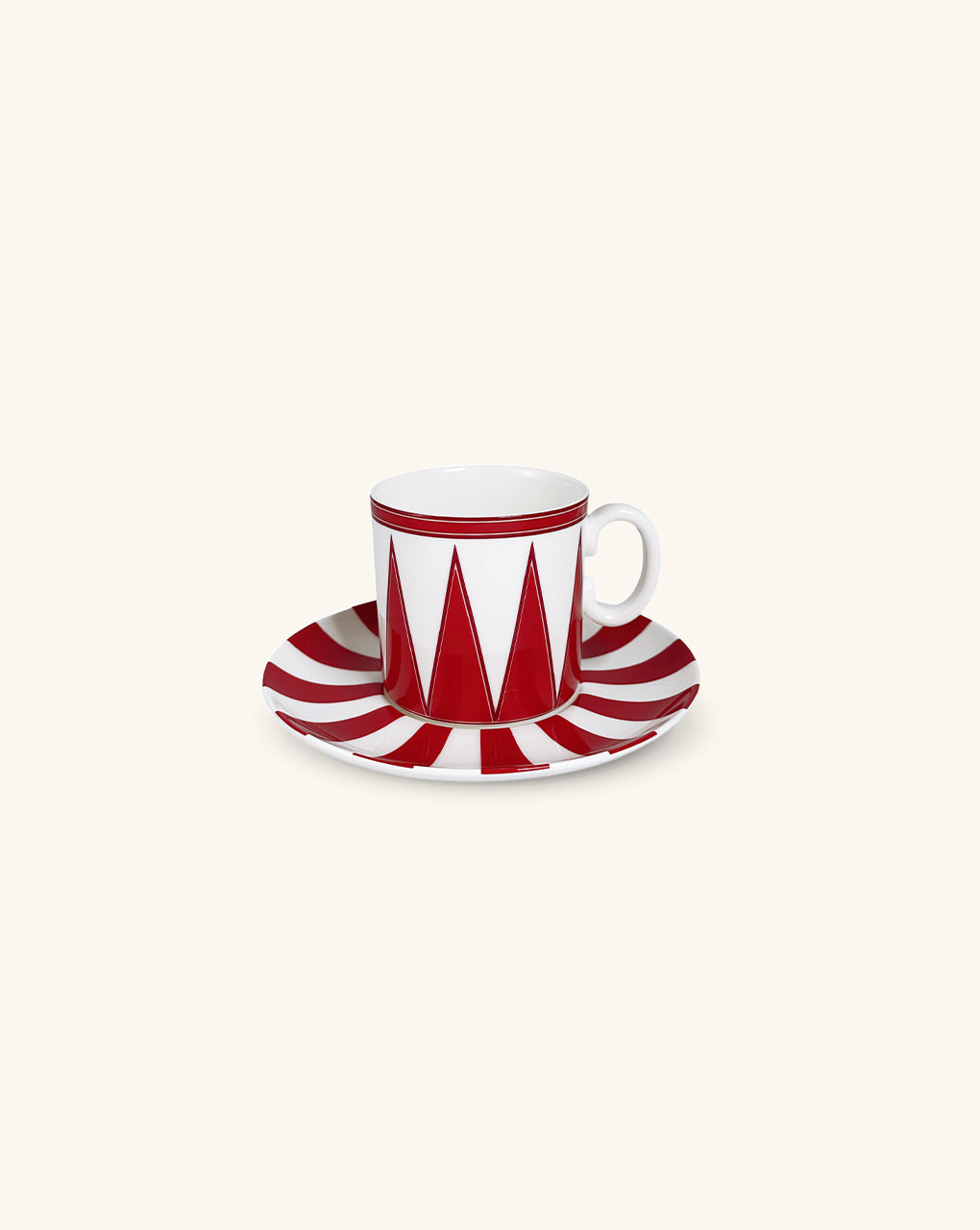 Tazas Espresso con Plato Identidad Rojo