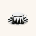 Tazas Té con Plato Identidad Negro