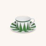 Tazas Té con Plato Identidad Verde