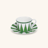 Tazas Té con Plato Identidad Verde