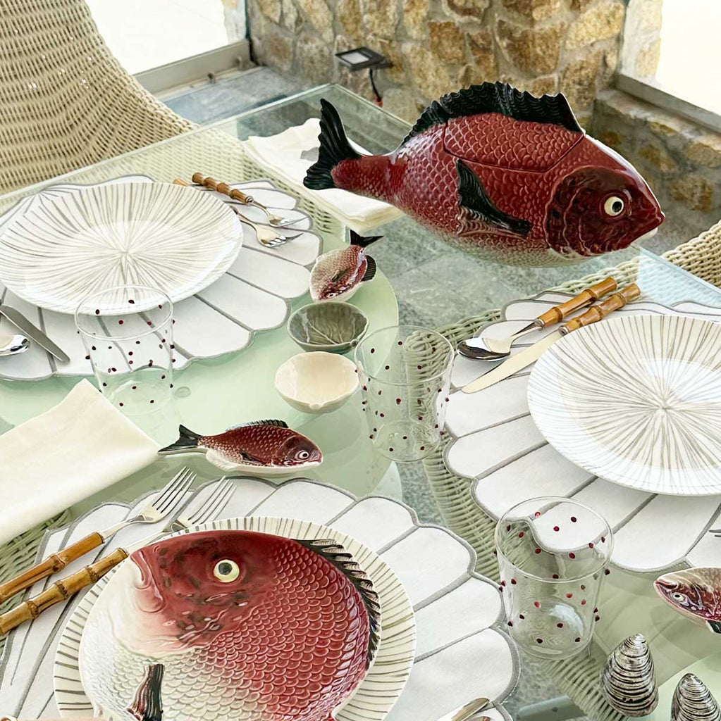 Plato Rabanera Pez. Set de 4