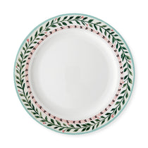 Plato Trinche de Porcelana Blanca con Bordado de Flores, marca Zash