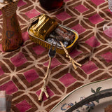 Tenedor Trinche con Mango de Bronce en Forma de Ramitas, Set de 2 piezas