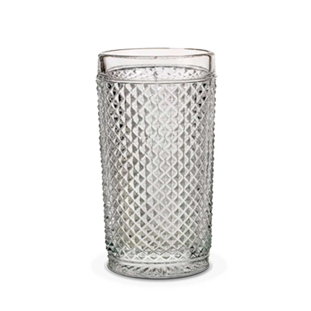 Vaso alto de cristal con piquitos modelo Bicos de Vista Alegre