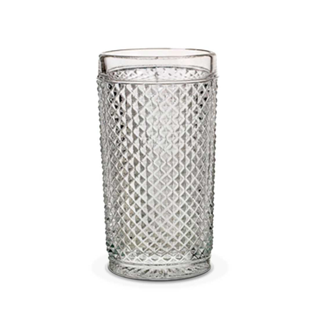 Vaso alto de cristal con piquitos modelo Bicos de Vista Alegre