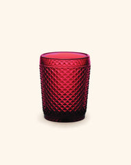 Vaso Bicos Rojo. Set de 4