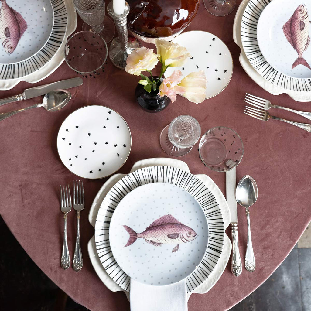 Bajo Plato Repollo Blanco. Set de 4.