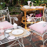 Platos para Ensalada Rosa con Pajarito, set de 4