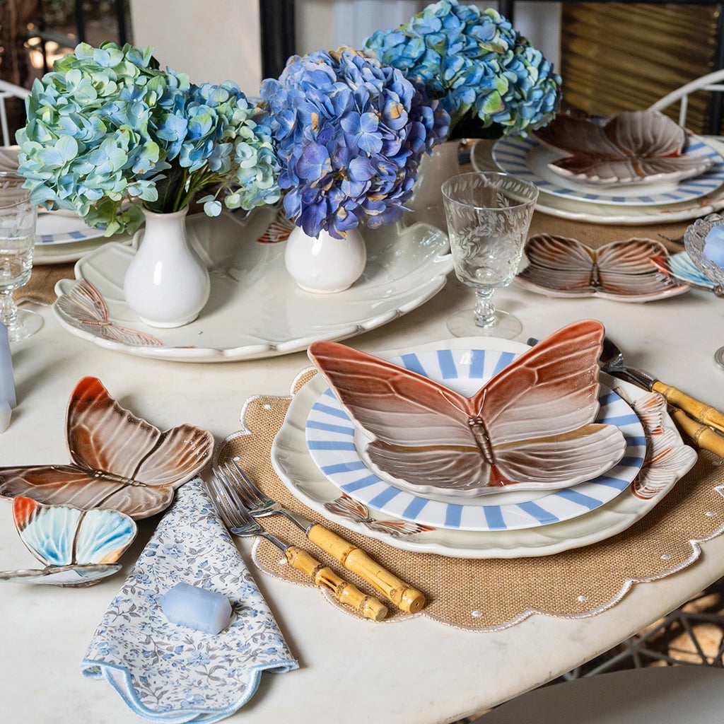 Plato Pan de Mariposa. Set de 4.