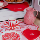 Tazas Espresso con Plato Identidad Rojo. Set de 4
