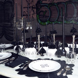 Candelabro Martelinado Vintage en Plateado, set de 2