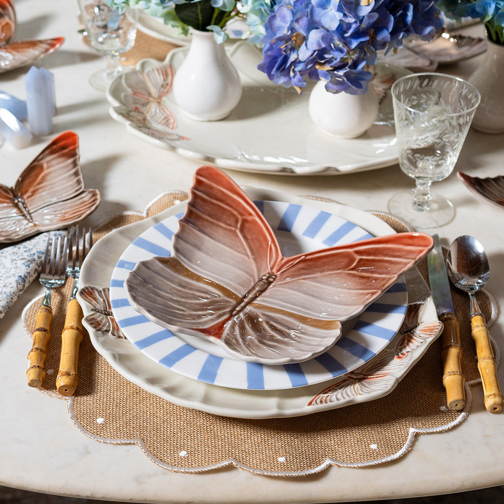 Plato Pan de Mariposa. Set de 4.