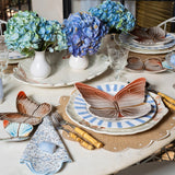 Plato Ensalada Mariposas 31 cm. Set de 4.