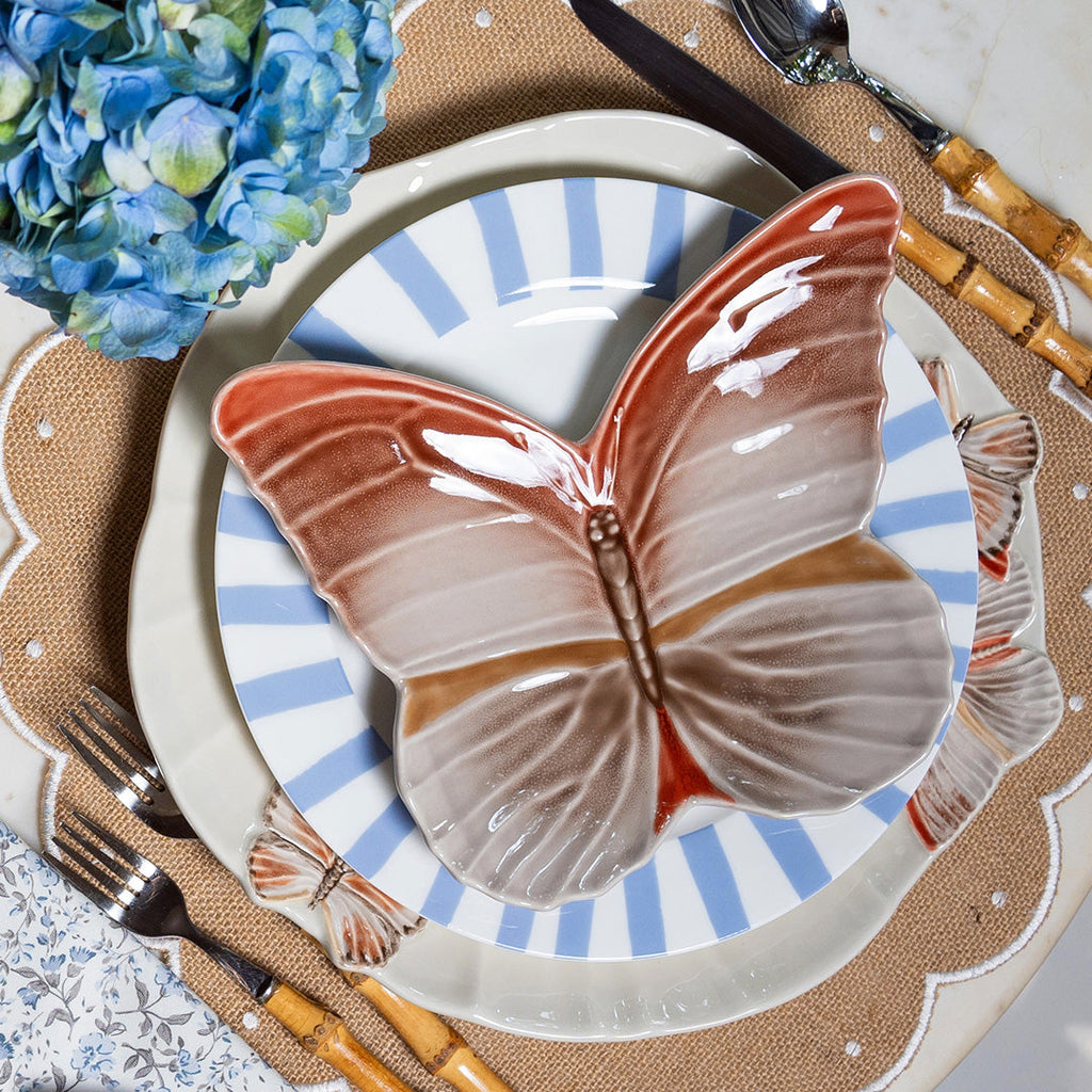 Bajo Plato Mariposas 31 cm. 1 Pieza