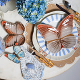 Plato Ensalada Mariposas 31 cm. Set de 4.