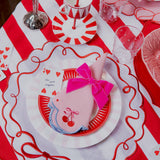 Platos Trinche Candy Cane Rosa Claro, set de 4