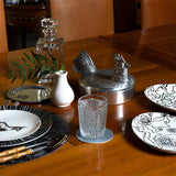 Vaso Bicos Transparente.  Set de 4