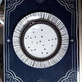 Platos para Pan con Estrellas y Orilla de Oro de 24 Kilates, set de 4