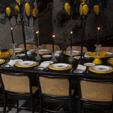 Bajoplato de Repollo Amarillo Canario. Set de 4