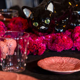 Plato Pan de Repollo Rosa Flamingo. Set de 4