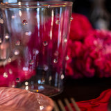 Vasos Tumbler Pippa con Puntitos Rosas, set de 6