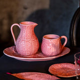 Taza de Repollo Rosa Flamingo. Set de 4