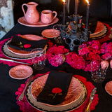 Mantel de Mesa Rectangular de Terciopelo Negro. 2x3m
