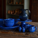 Taza de Repollo Azul Cobalto. Set de 4