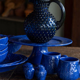 Taza de Repollo Azul Cobalto. Set de 4