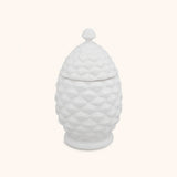 Caja Pinecone Blanco 20 cm