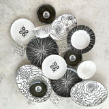 Platos para Ensalada con Culebras, set de 4
