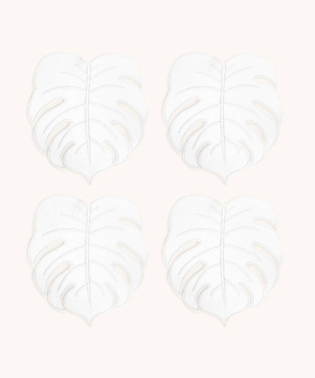 Cocteleras de Hoja Tropic Algodon Blanco