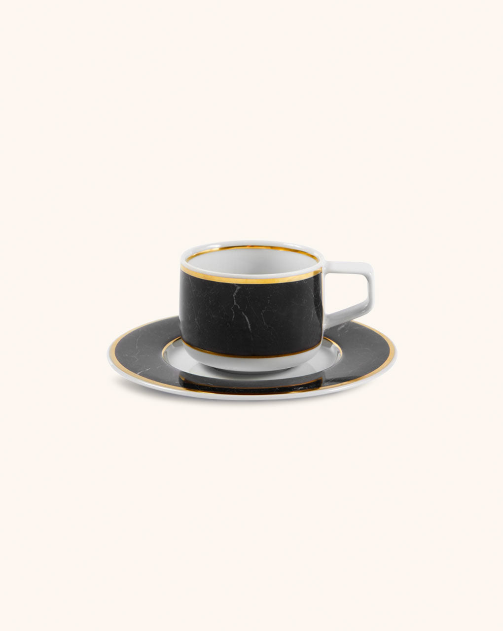 Taza Cafe con Plato Carrara