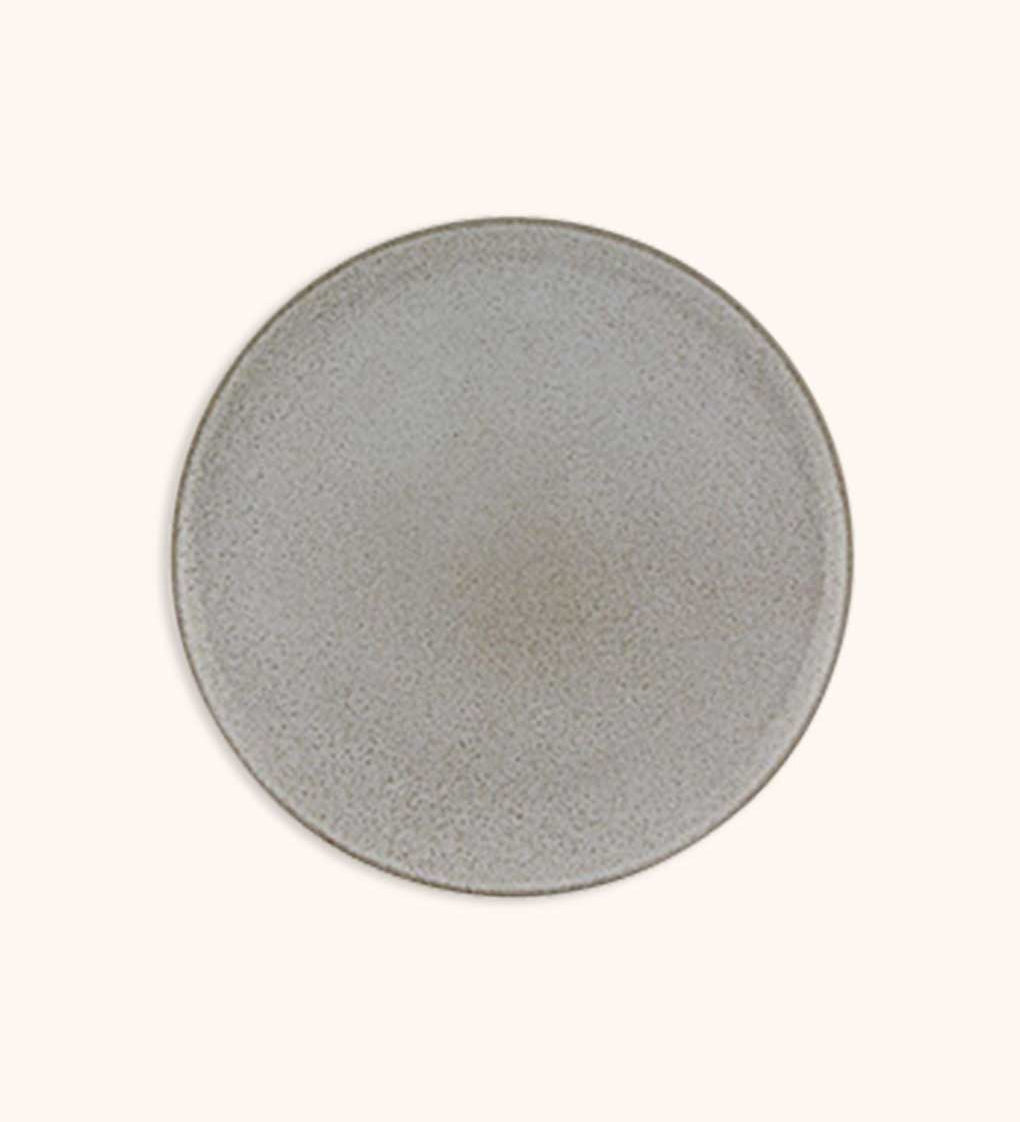 Plato Ensalada Imperfect White. Set de 4