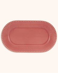 Plato Fuente Fantasía Rosa 26cm