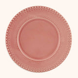 Bajoplato Fantasía Rosa 34 cm. Set de 4.