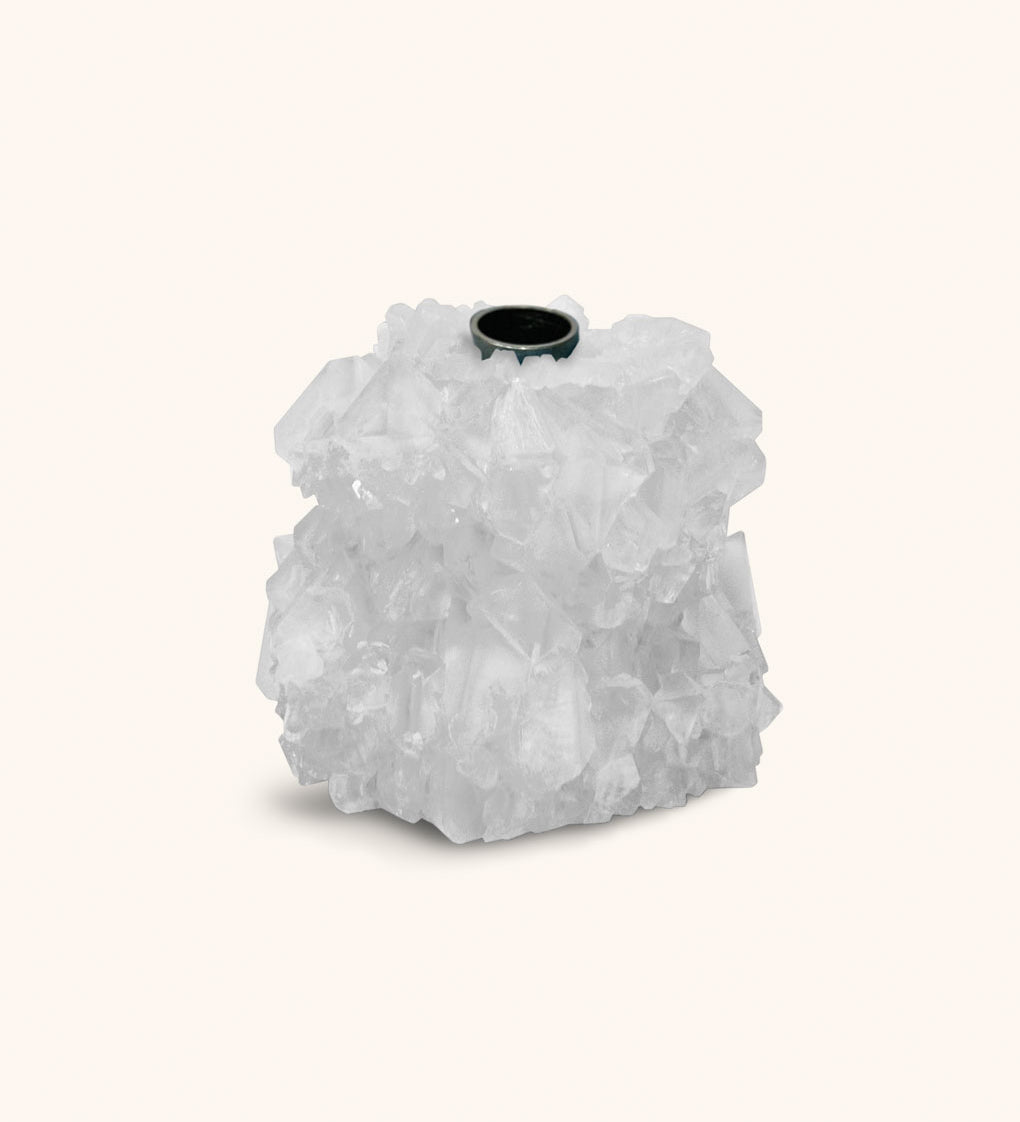 Candelabro de Piedra Natural Blanco
