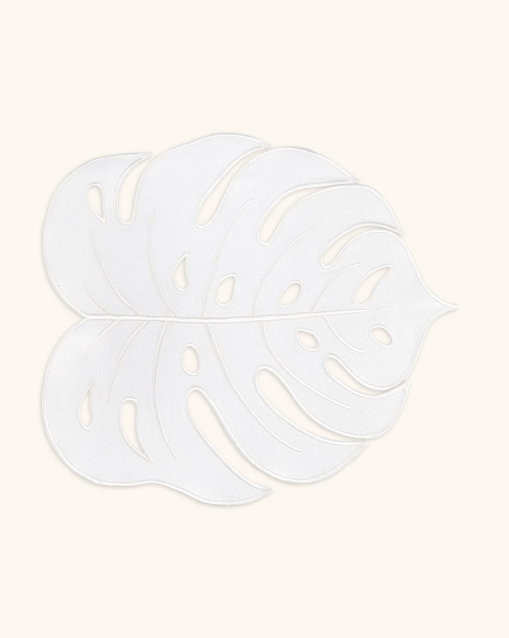 Individuales Hoja Tropic Blanco